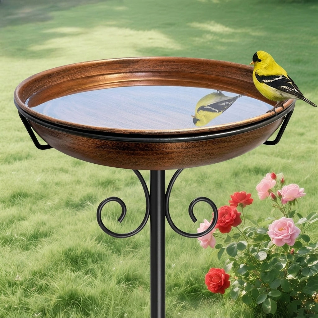 Handcrafted Copper Bird Bath
